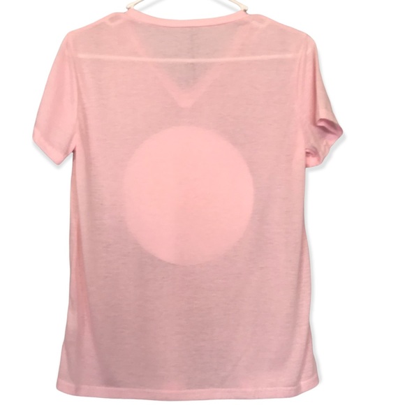 Light Pink Leopard Lips Mouth Short Sleeve Top - Picture 4 of 7